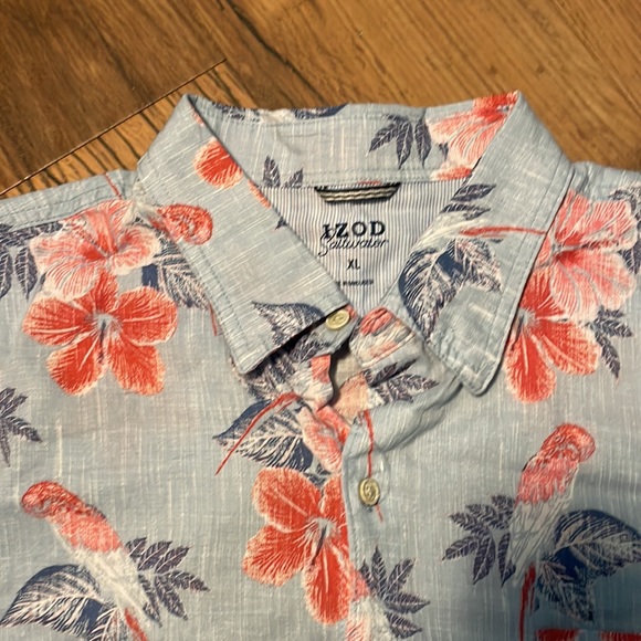 Men's IZOD Saltwater Dockside Button Front Shirt - Picture 2 of 4